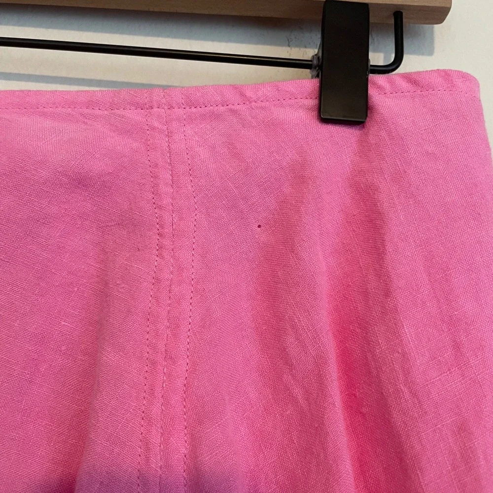 Natalie Rolt Bellini skirt linen pink 1‎ resortwear bridal vacation feminine - Picture 3 of 6
